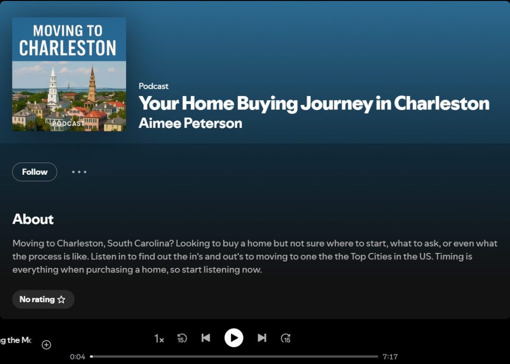 Moving to Charleston on Spotify