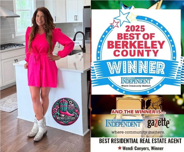 Carolina Roots in Cowgirl Boots: Celebrating Wendi Conyers, Winner Berkeley County’s Best Real Estate Agent!