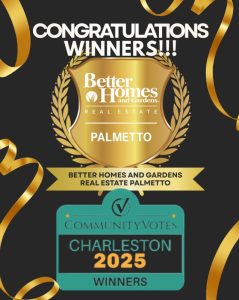 Better Homes and gardens Real Estate Voted Charleston Community Votes Winner 2025