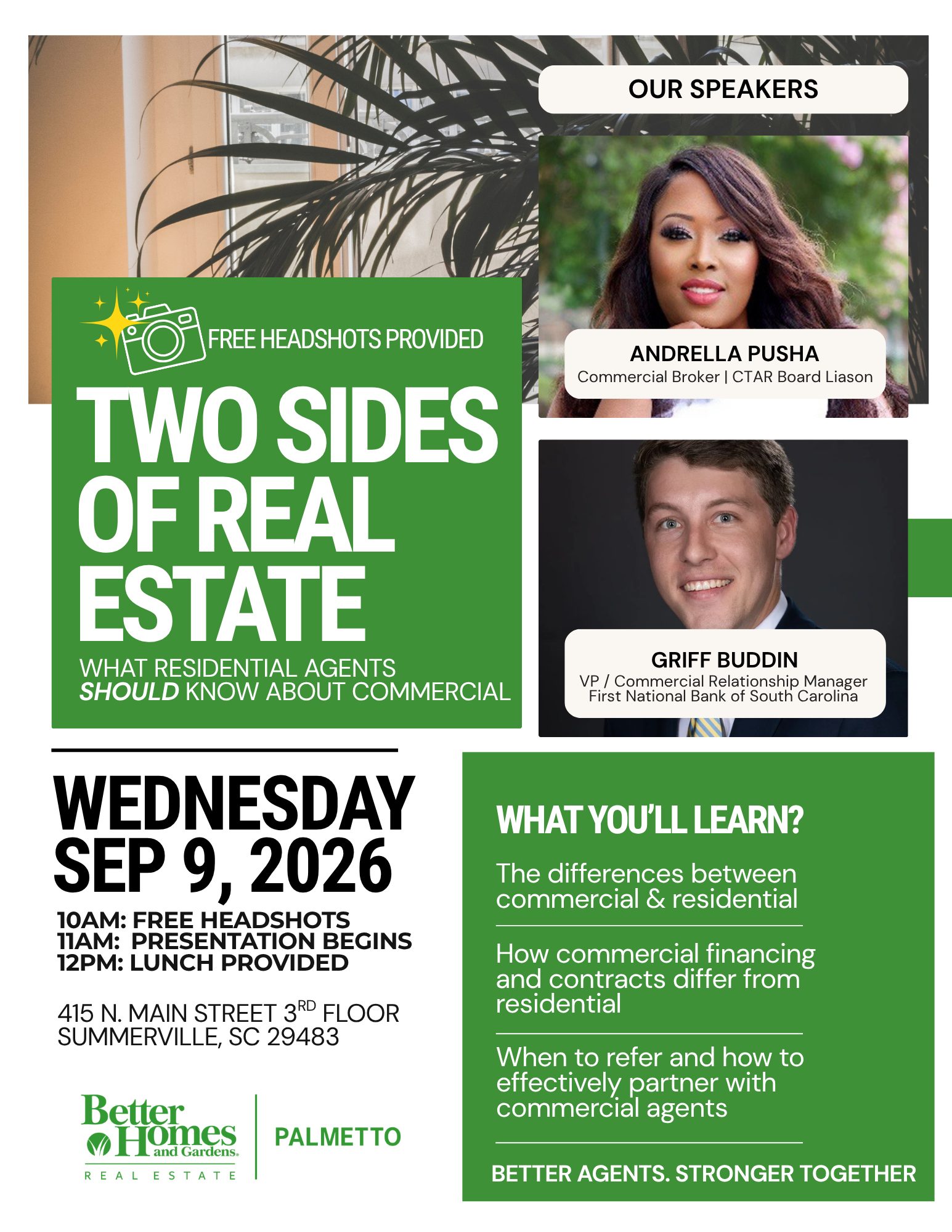 Commercial Real Estate Agents in Charleston: Build Your Business With Better Homes and Gardens Real Estate Palmetto